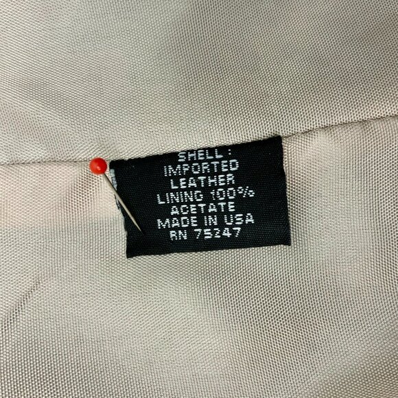 Vintage 90s Siena Collection Black Perforated Leather Jacket Sz M - Picture 16 of 16